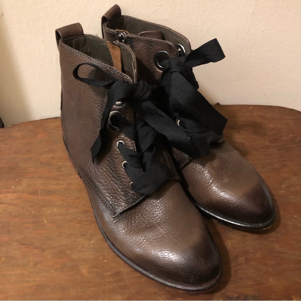 Isola Lace-up Leather Boots